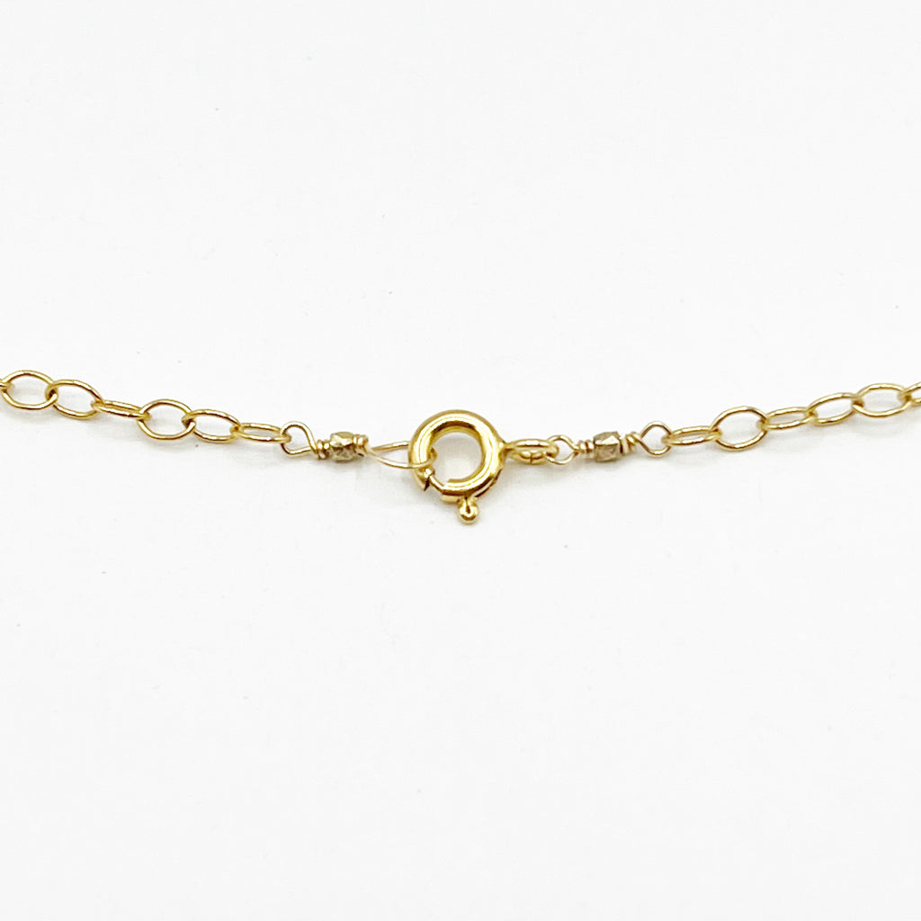 Moss Aquamarine Briolette Pendant Necklace