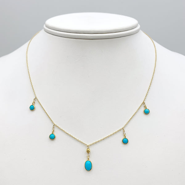 Delicate Blue Sky Turquoise Necklace