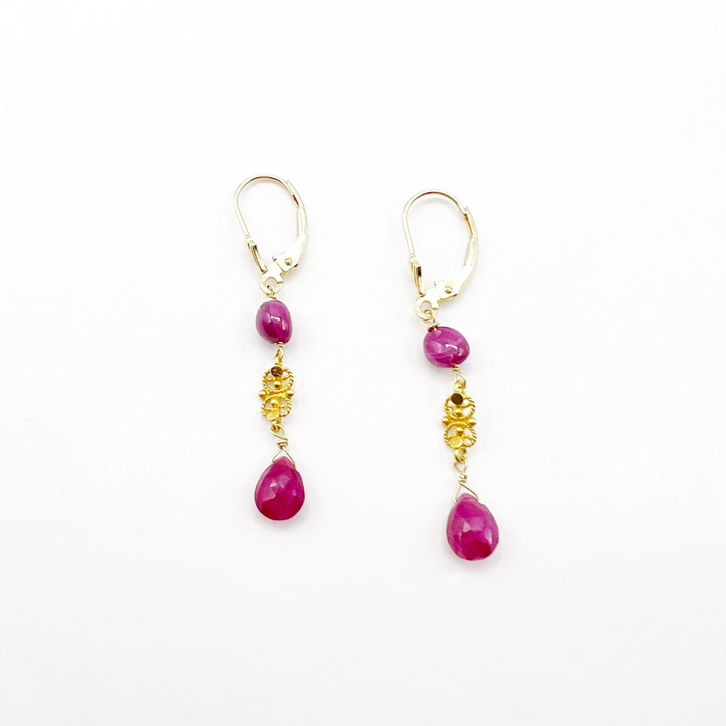 Gold Filigree and Ruby Reds