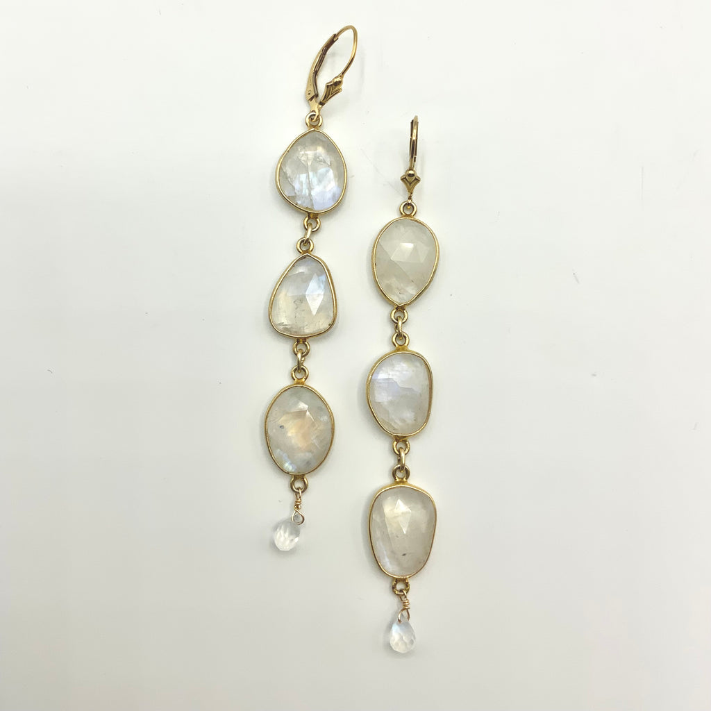 Shimmering Moonstones with Gold