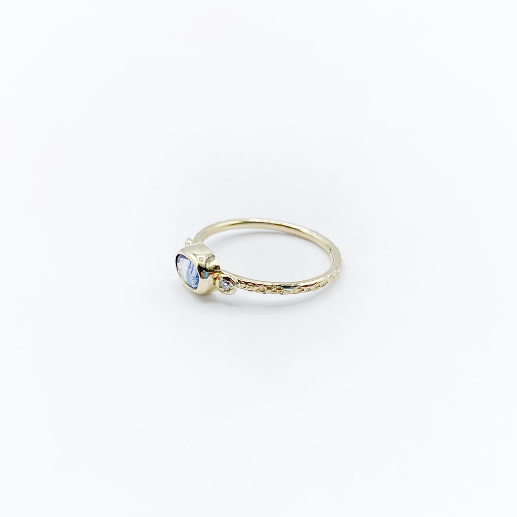 Sapphires and Diamonds in Yellow Gold