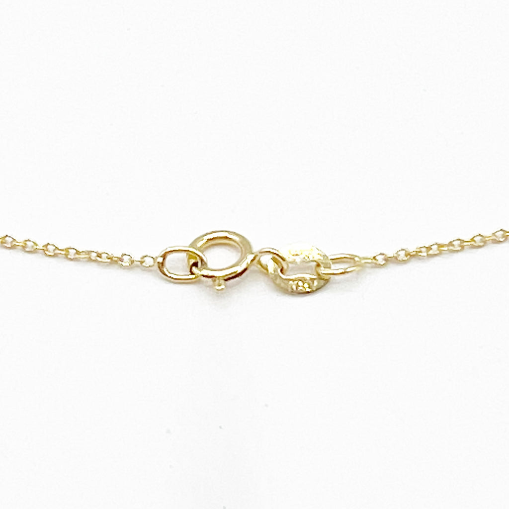 Tourmaline Drops w/ Pink Sapphire Pendant 14 Karat Yellow Gold Chain Necklace