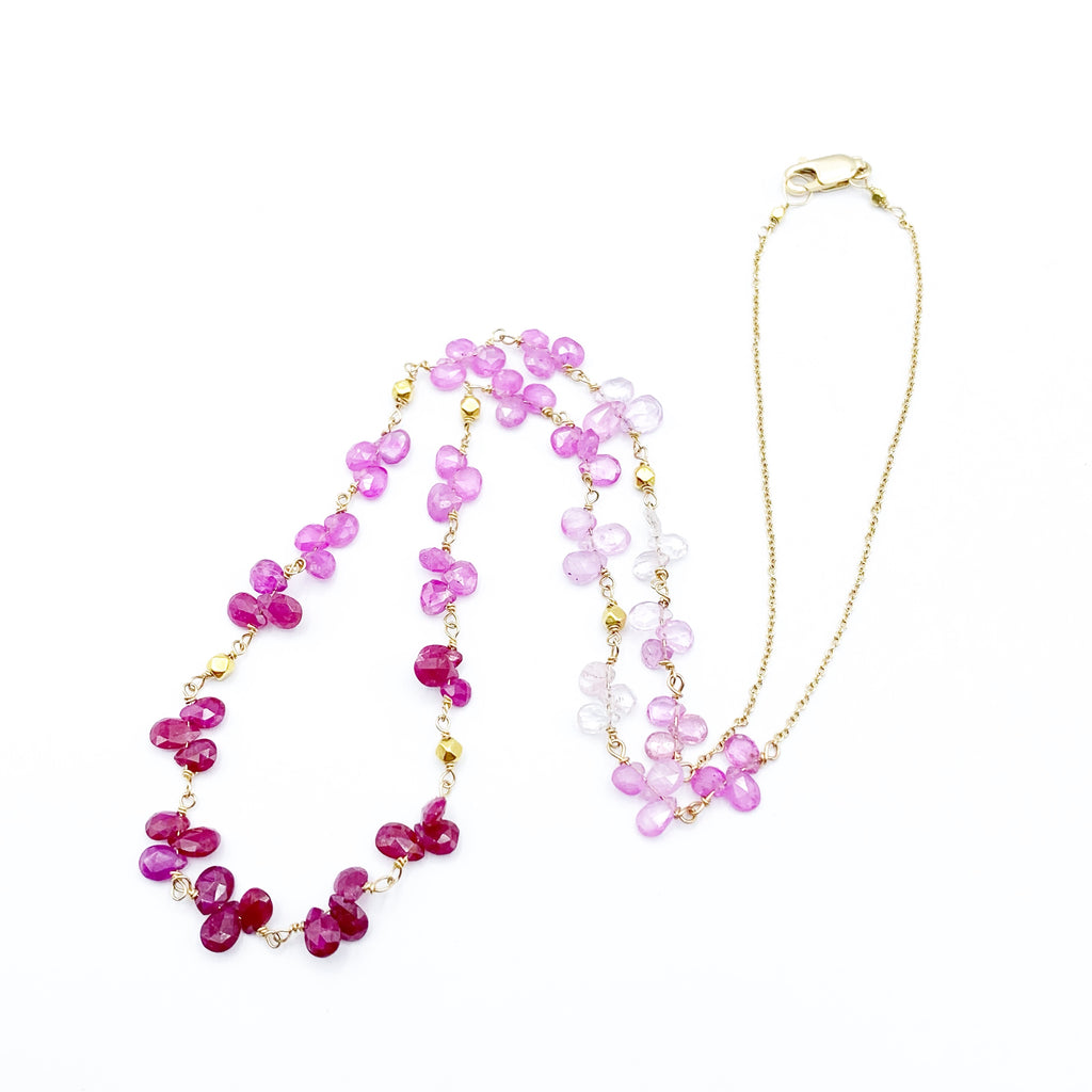 Flowery Rubies on a Golden Chain