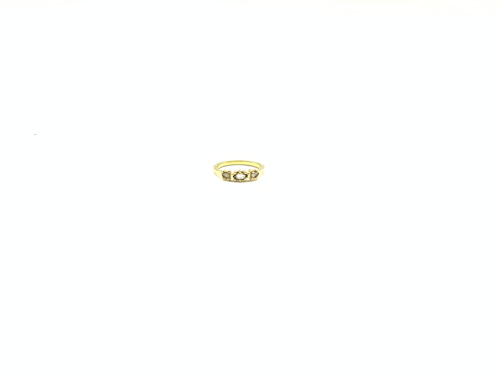 Champagne Diamonds and Gold ring