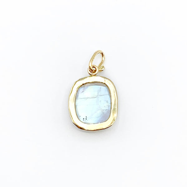 Shimmering Moonstone Captured in Gold