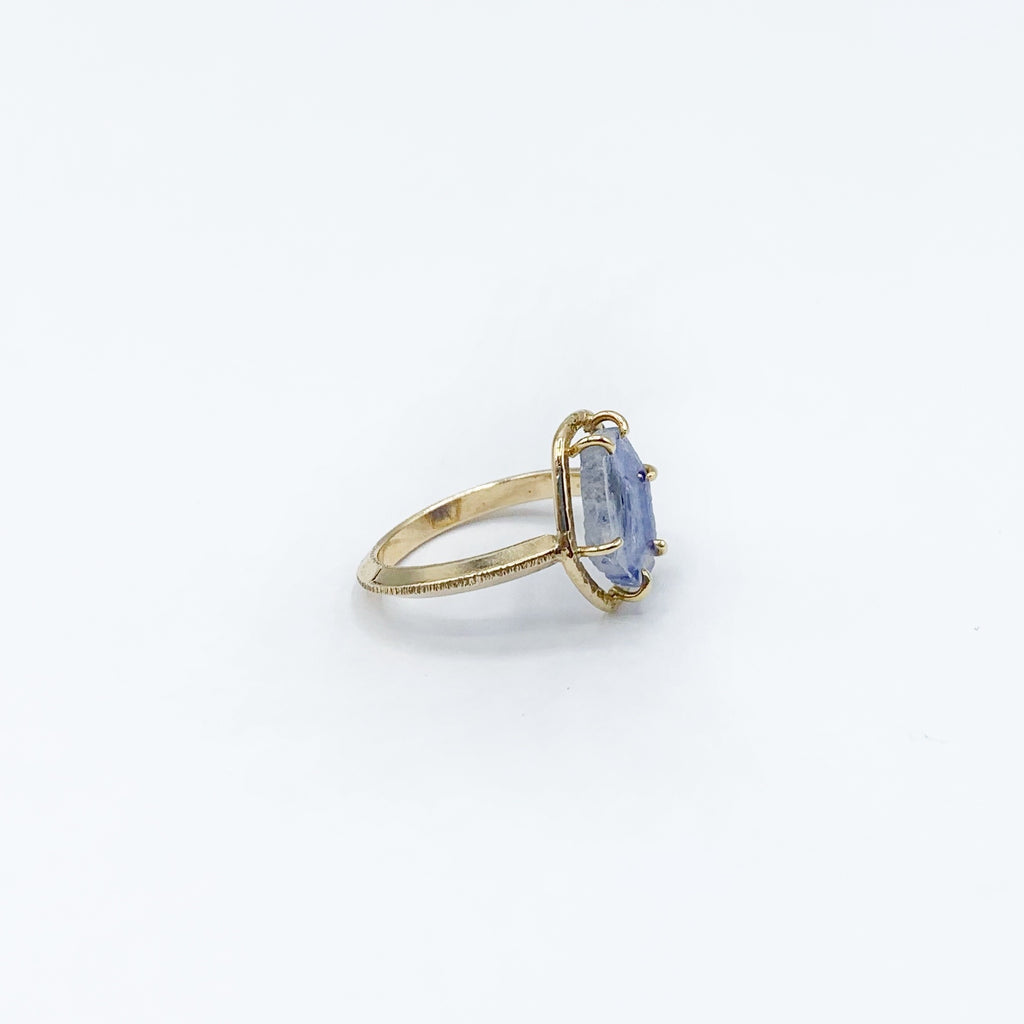 Floating Sapphire Sky Captured in a Golden Atmosphere