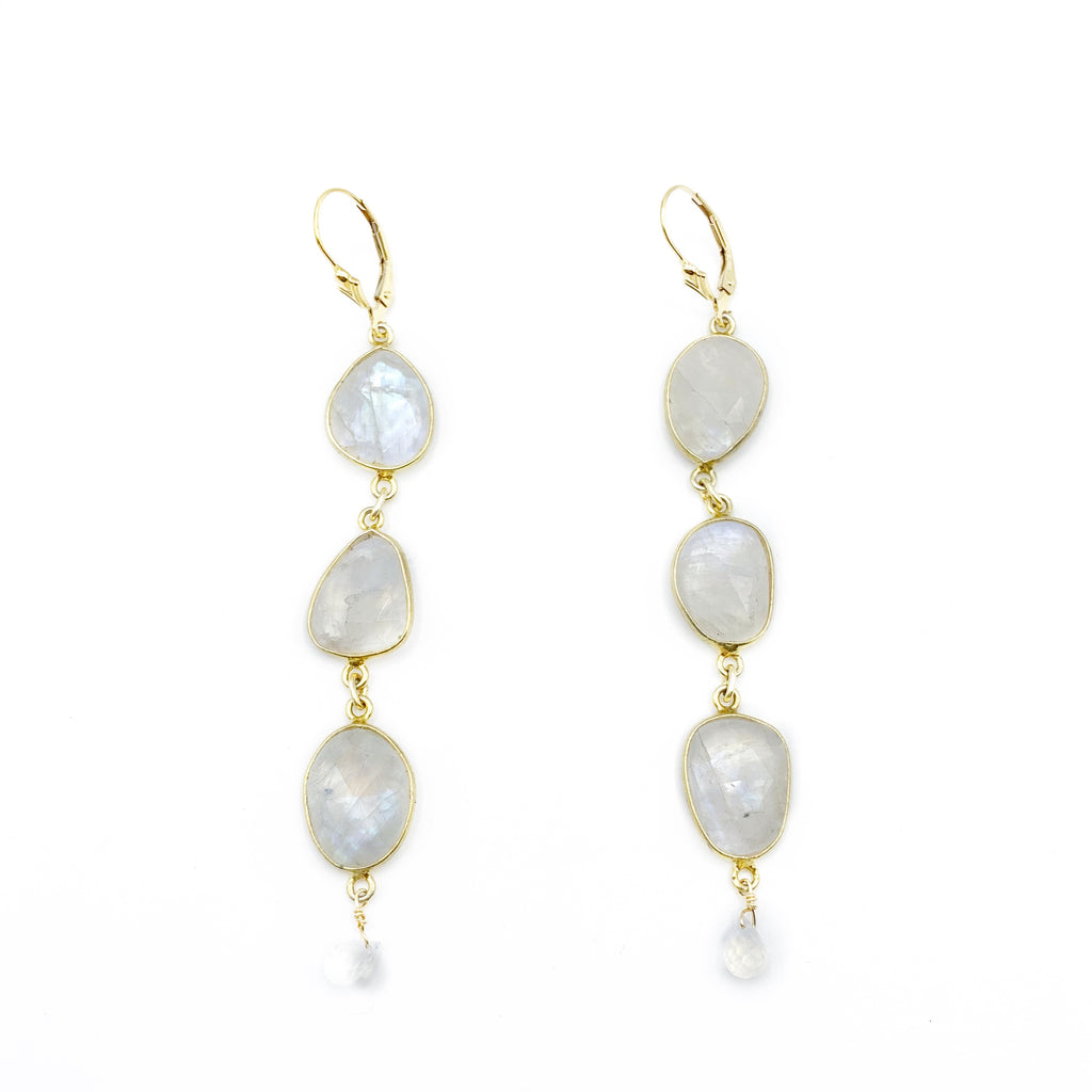 Shimmering Moonstones with Gold