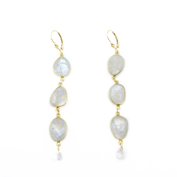 Shimmering Moonstones with Gold