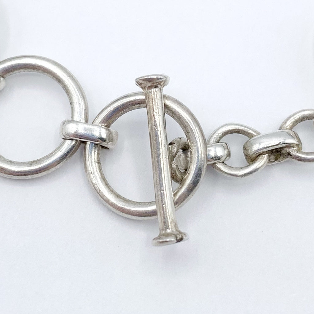 Sterling Silver Bracelet with Pear Labradorites
