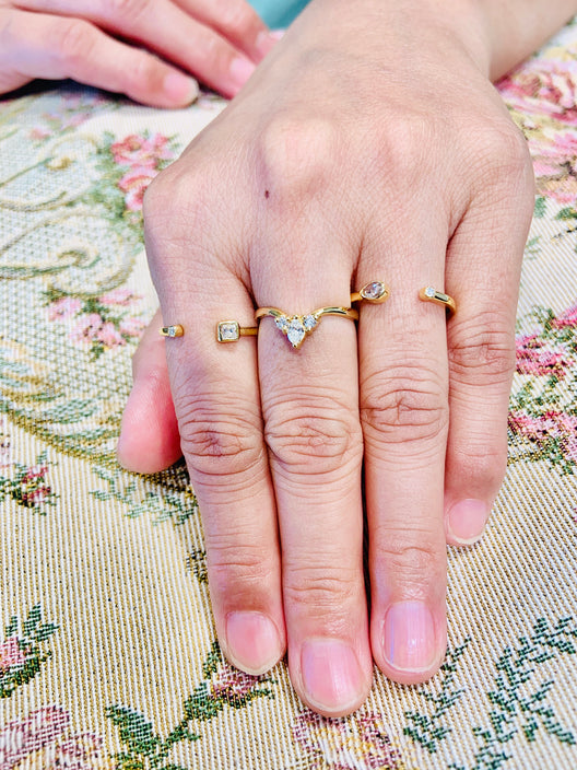 Open but Intimate Dew Drop and Round Diamonds – M. Lowe and Co.