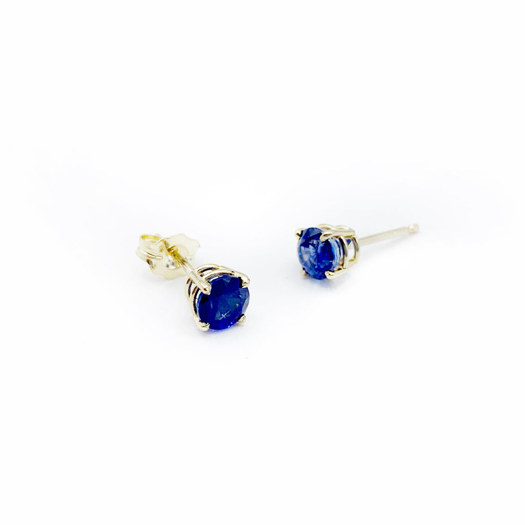 Deep Luxe Sapphire Earrings
