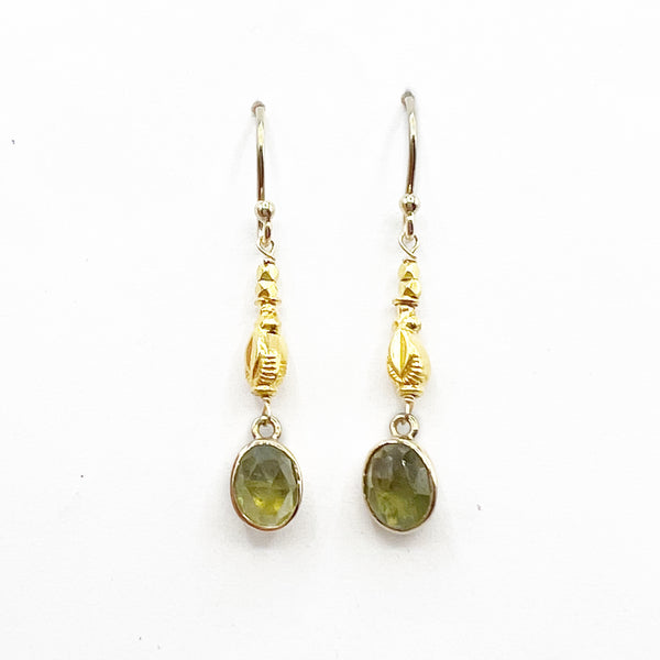 Summer Gold and Green Dangles