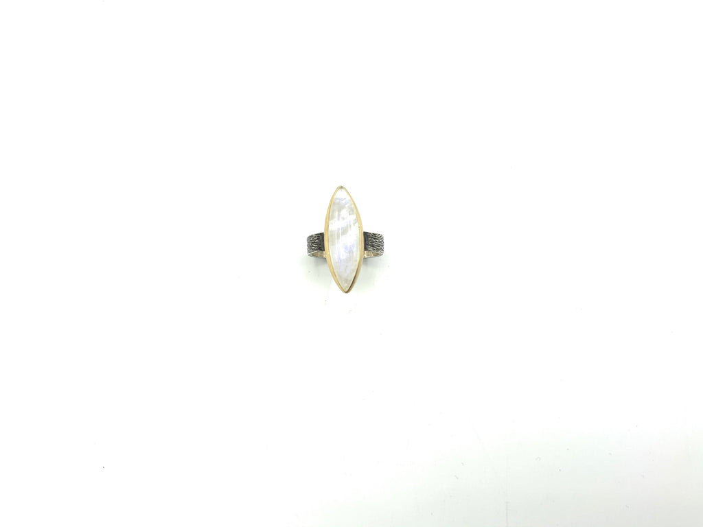 Marquise Moonstone Ring