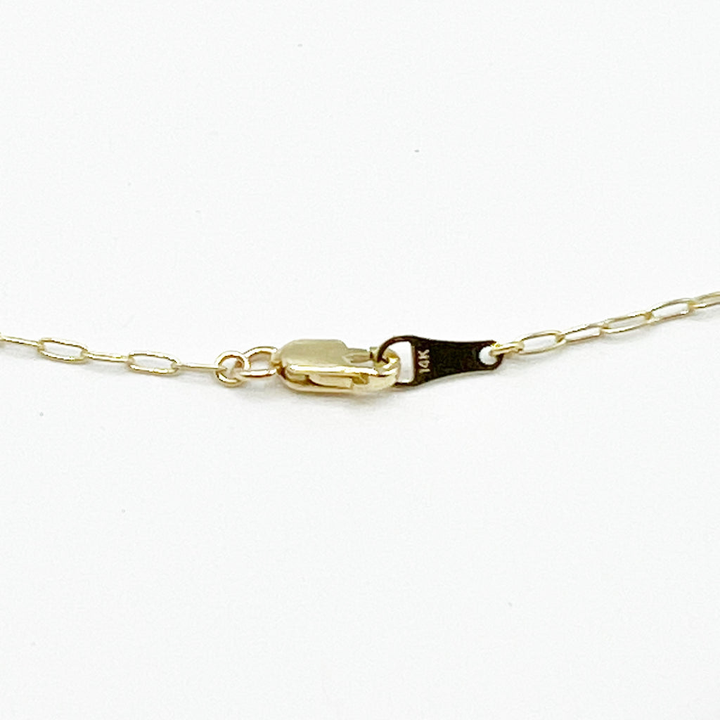 Blue Sapphire Flower Briolettes on a 14 Karat Gold Chain