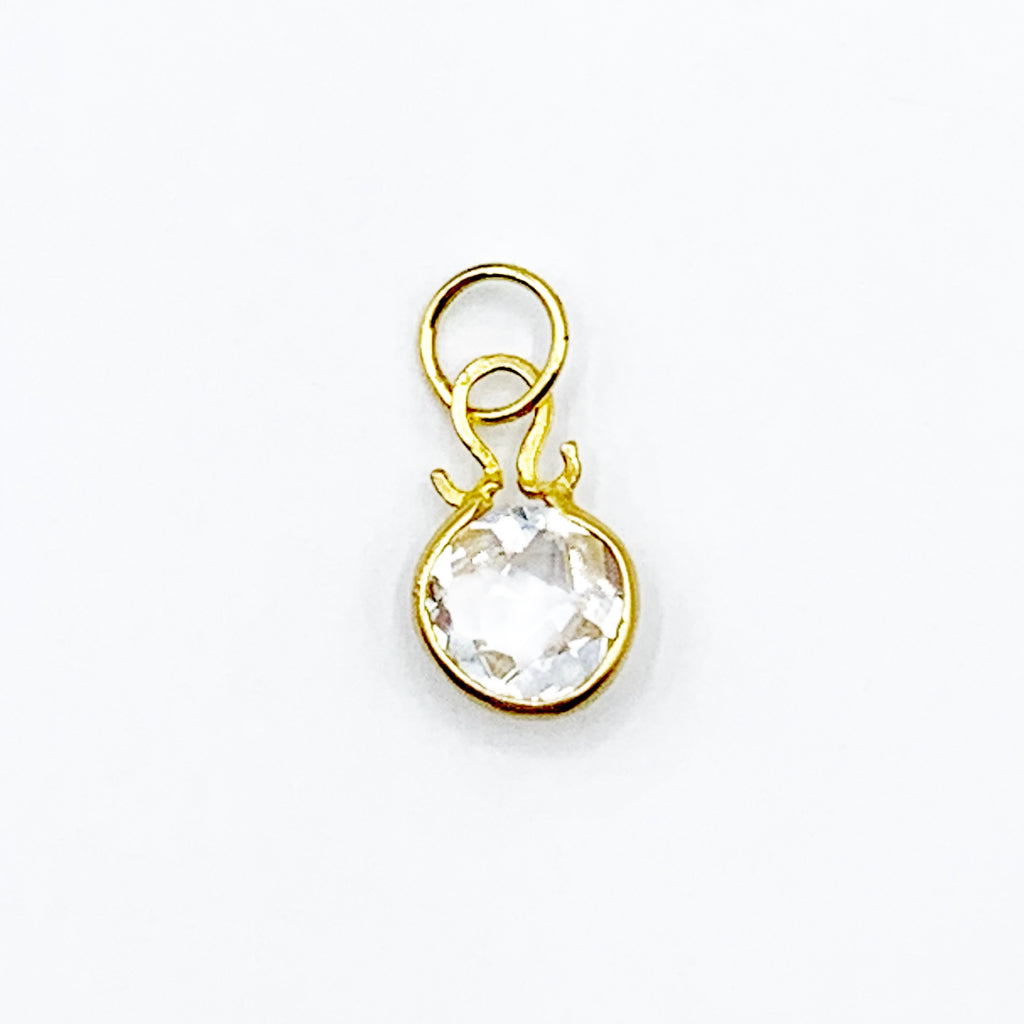 14 Karat Yellow Gold Quartz Pendant