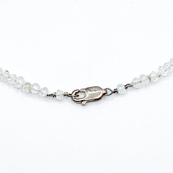 Moonstone and Sterling Silver Necklace with Various Shaped Drops