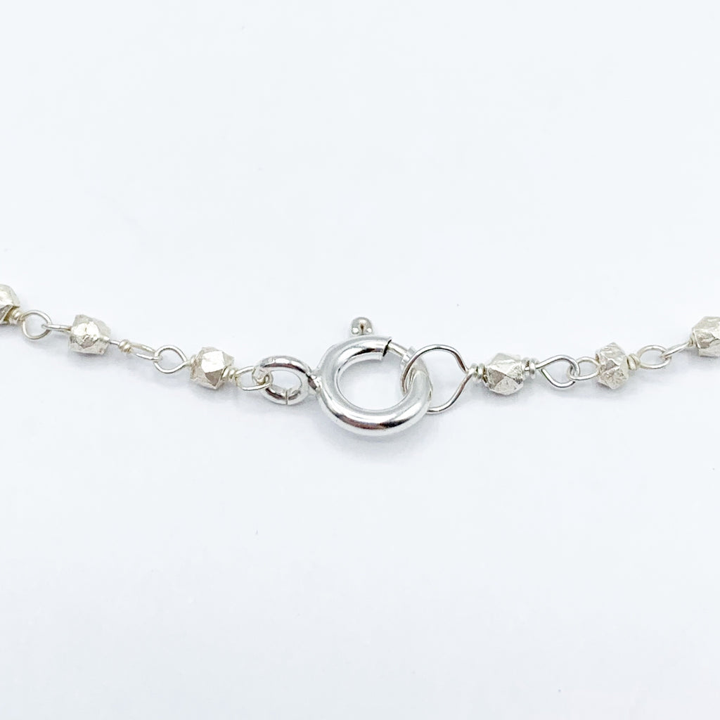 Sterling Silver Branch and Chain with Opal Nugget