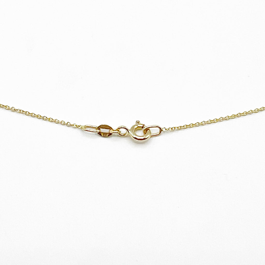 Blue Diamond Bar Necklace