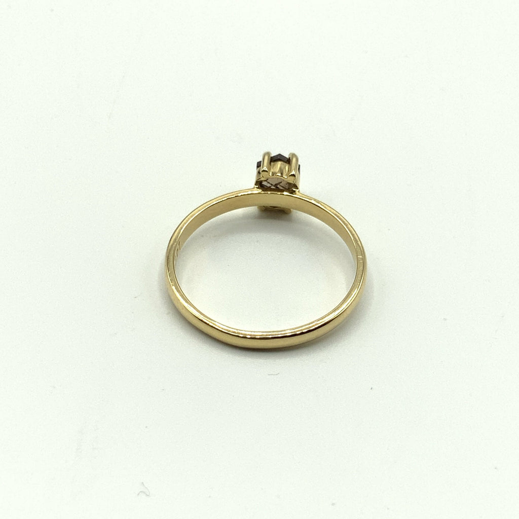 Rose Cut Diamond Ring in 14 karat gold