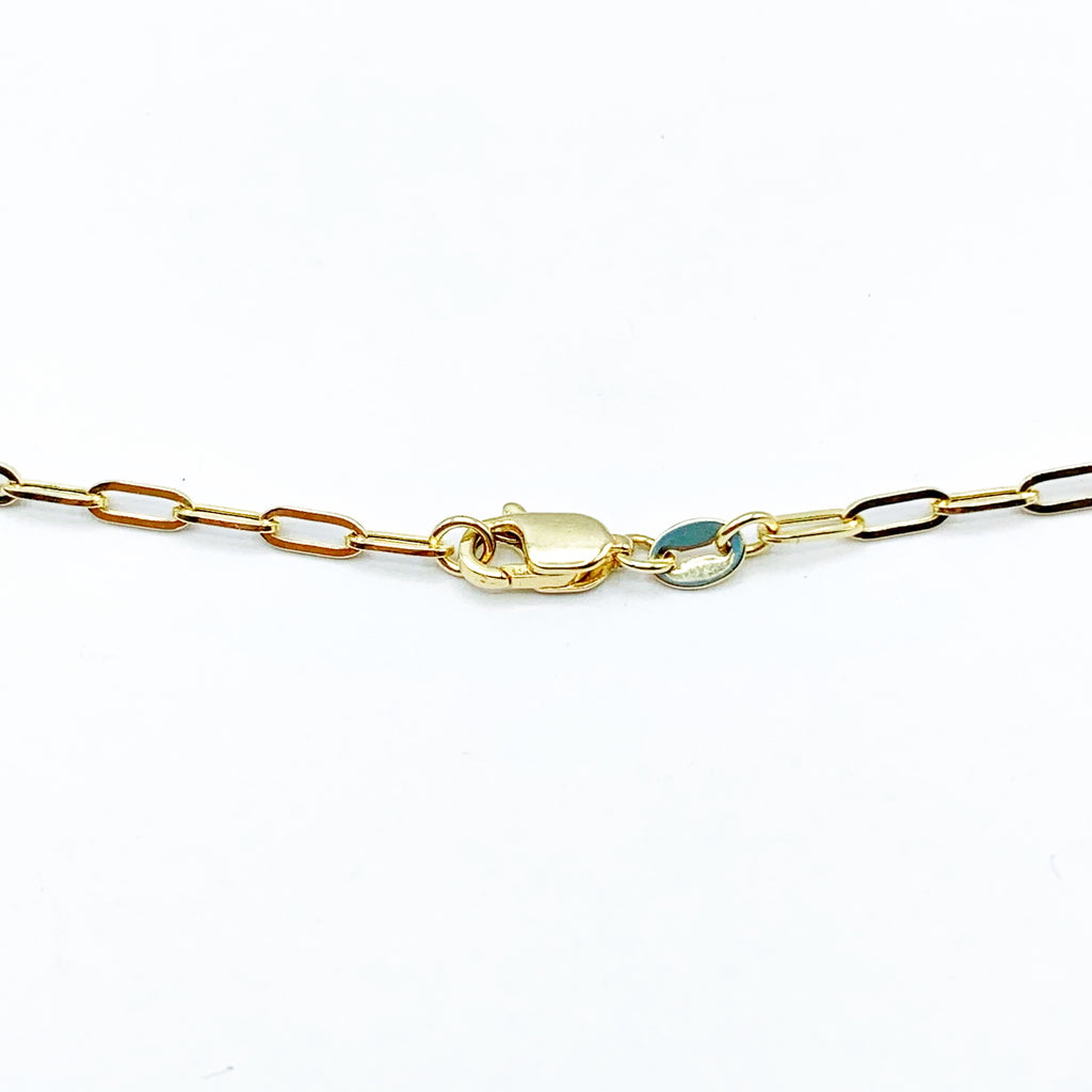 Small Link 14 Karat Gold Fancy Link Chain