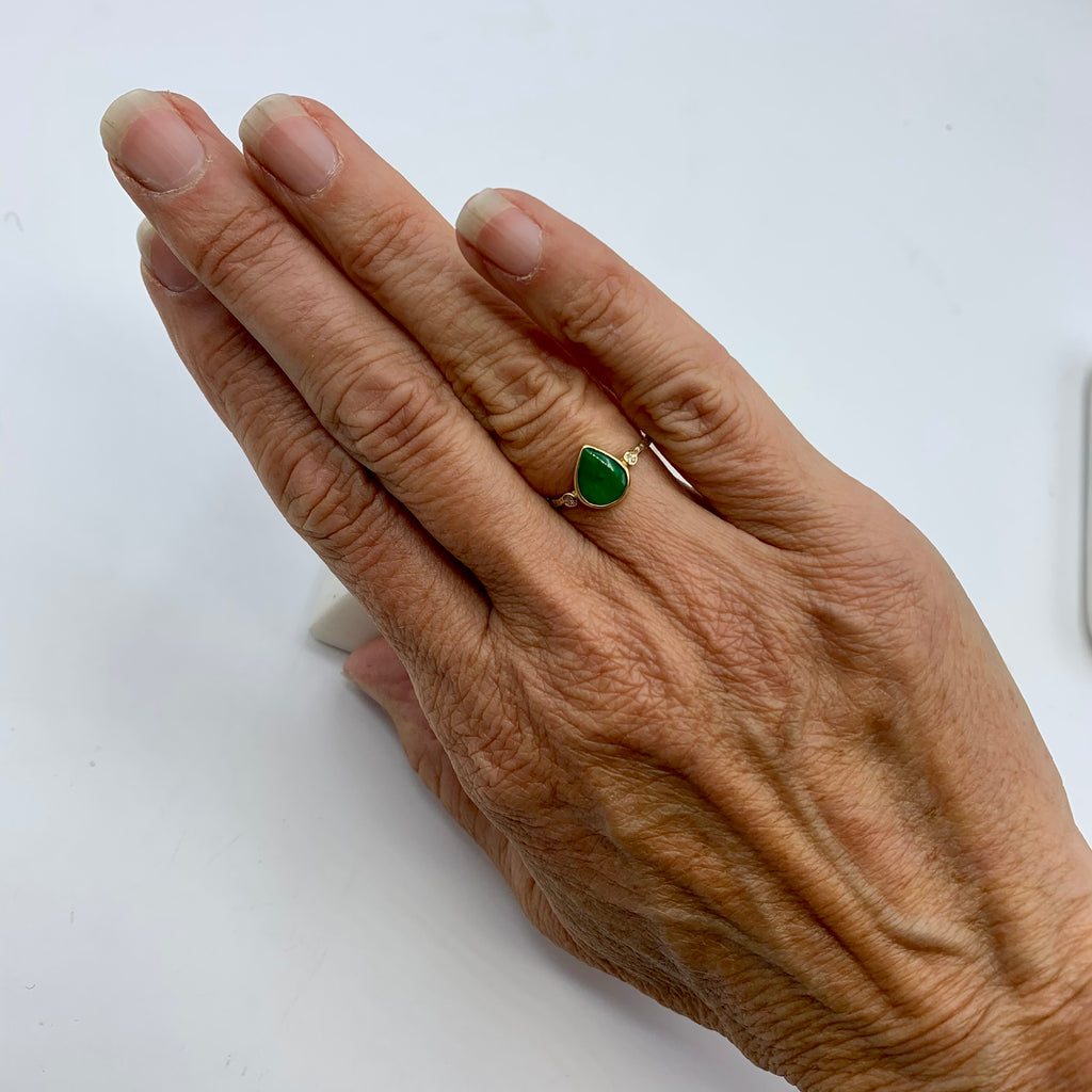 Brilliant Green Jane with Teensy Diamonds