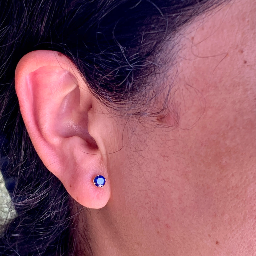 Deep Luxe Sapphire Earrings