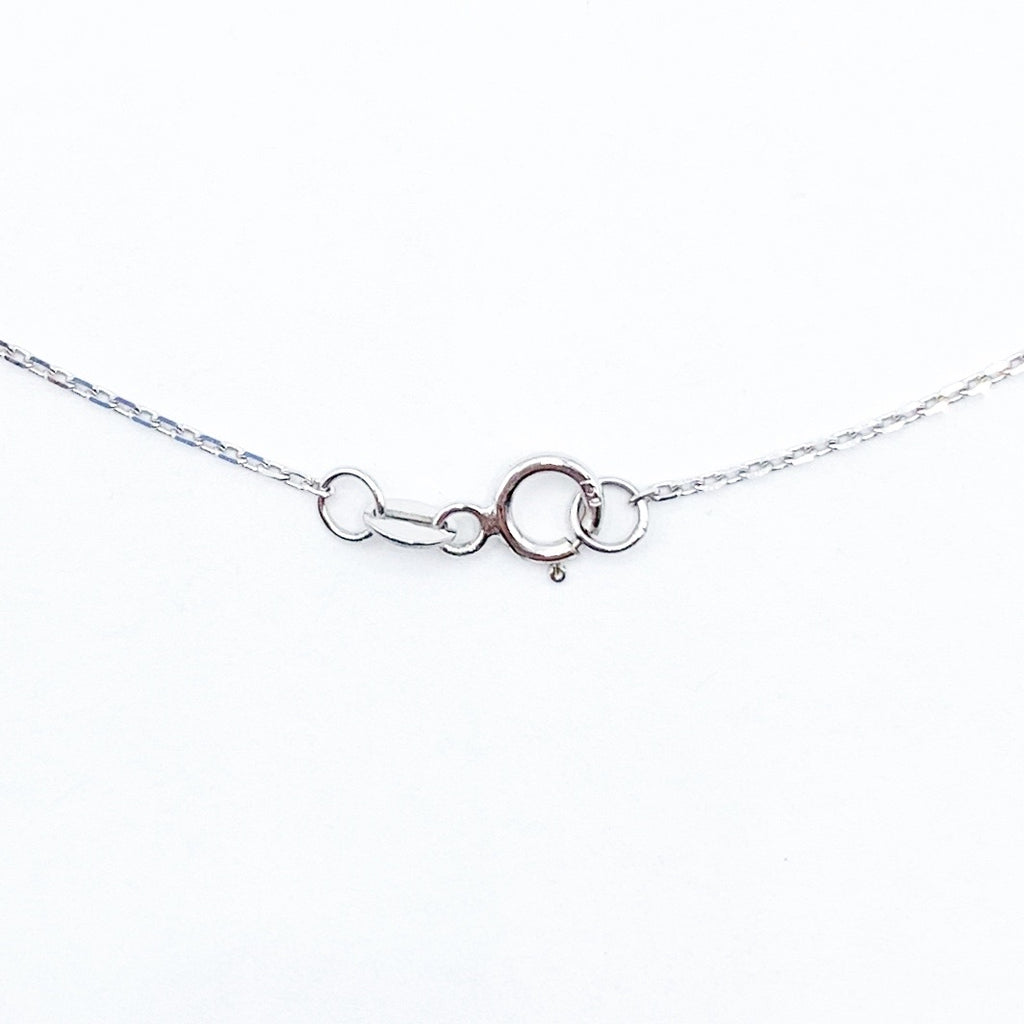 Classic Diamond Necklace set in White Gold