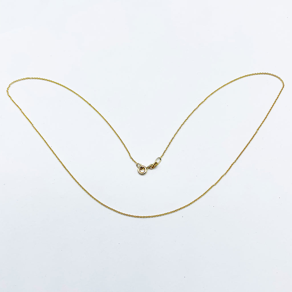 Italian 14 Karat Yellow Gold Fine Cable Chain 16" -also available in 18" and 20”