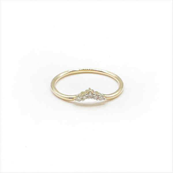 Diamond Tiara on a Golden Band