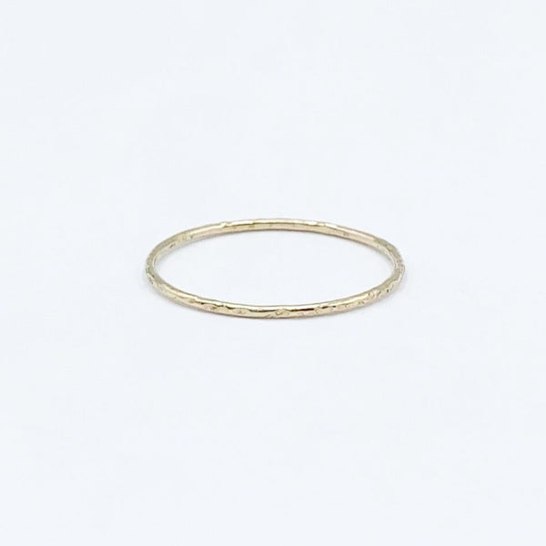 Delicately Textured Golden Band