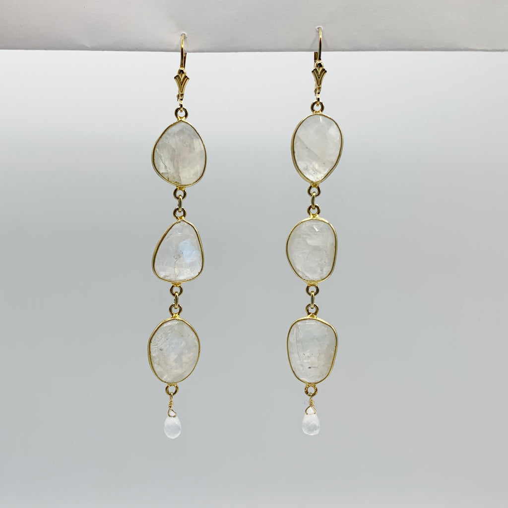 Shimmering Moonstones with Gold