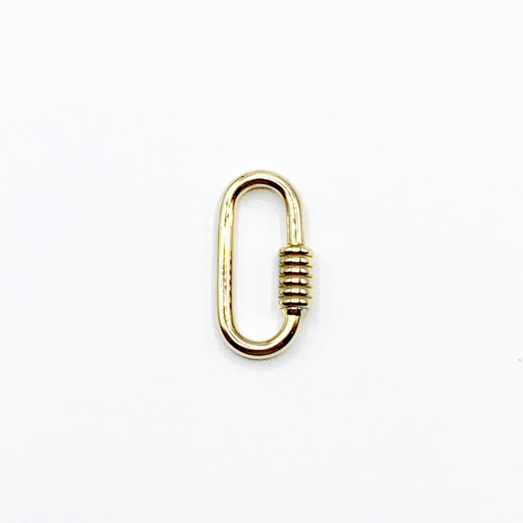 Gold Charm Clasp with Screw Closure