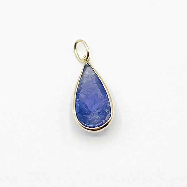 Teardrop Tanzanite with Gold