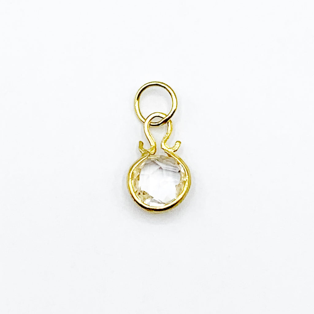 14 Karat Yellow Gold Quartz Pendant