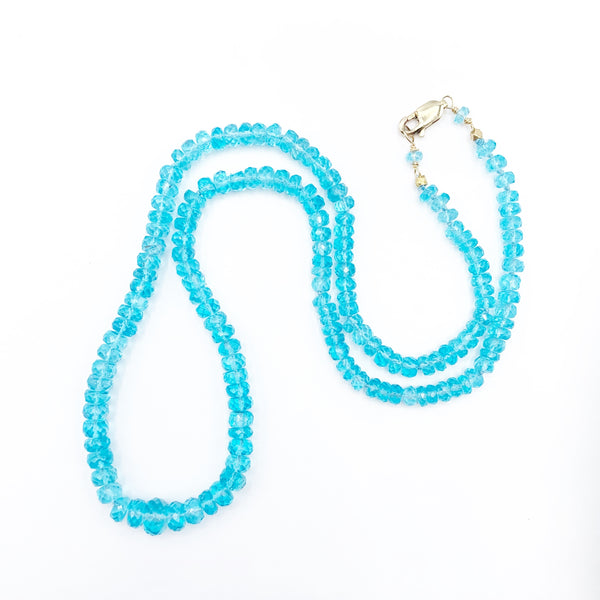 Apatite Graduated Beaded Necklace