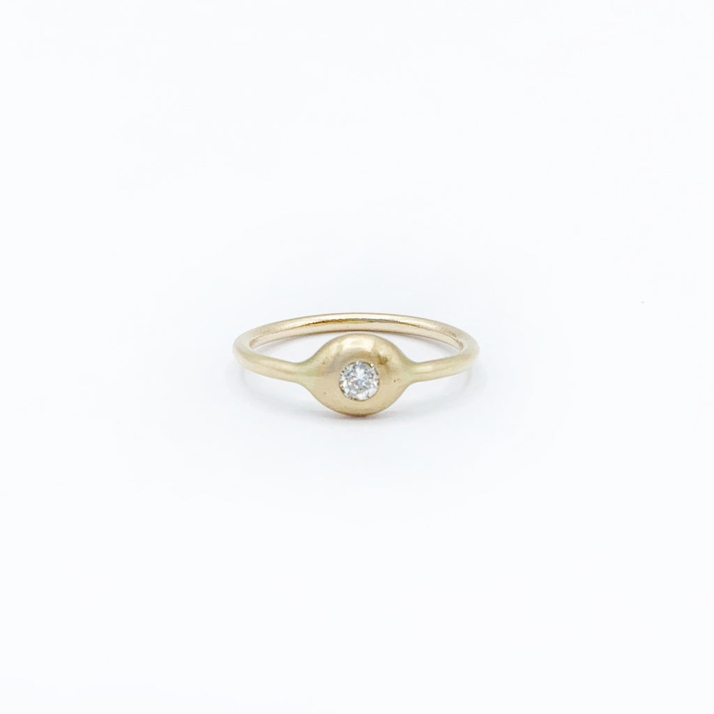 Diamond Surrounded by a Golden Atmosphere