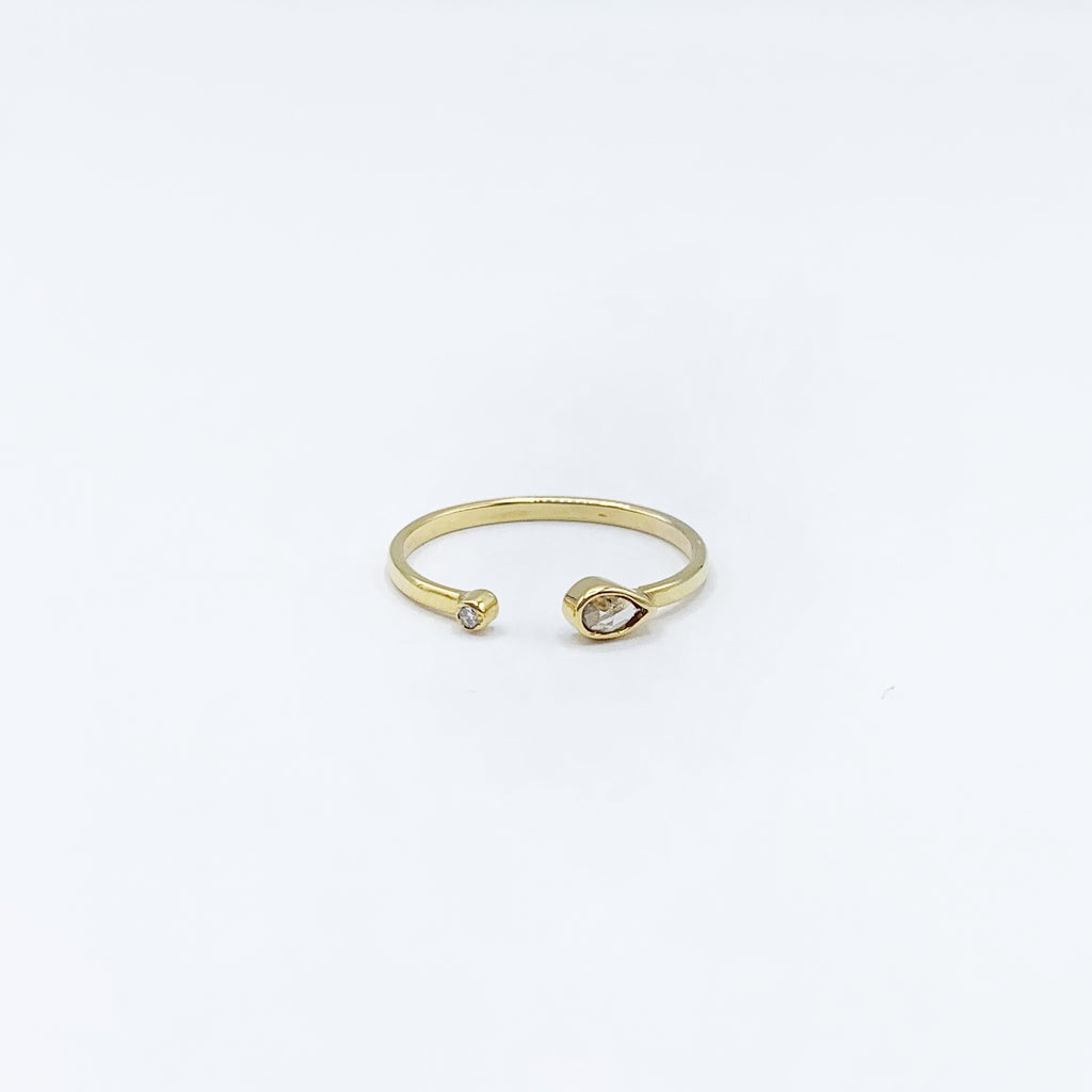 Diamonds and Gold in an Open Setting