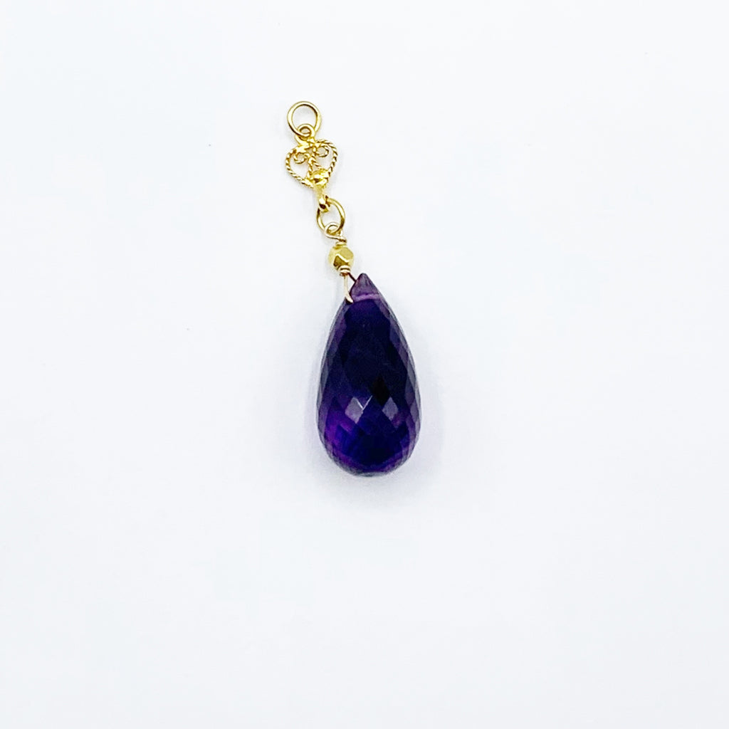 Deep Purple Dew Drop Amethyst