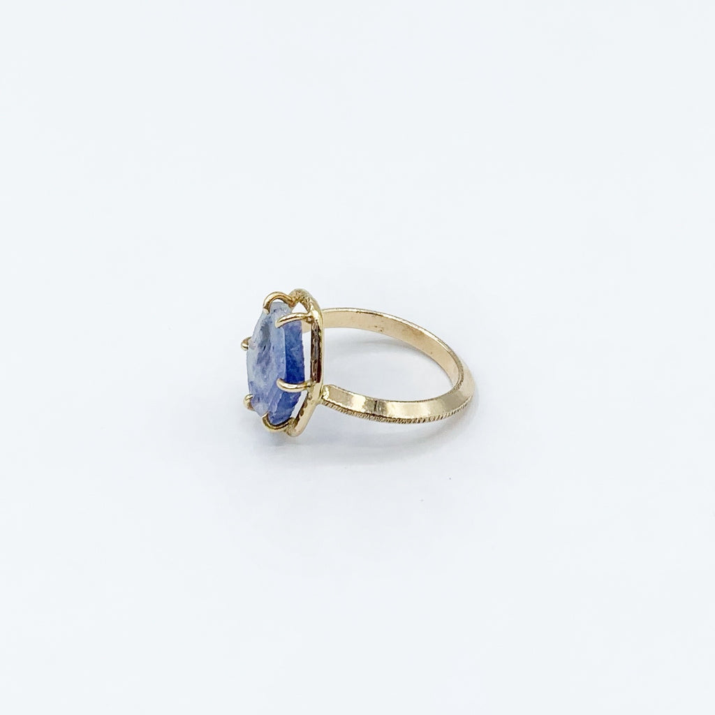 Floating Sapphire Sky Captured in a Golden Atmosphere
