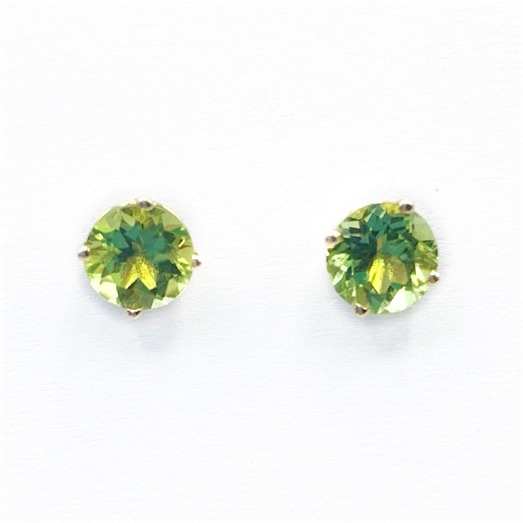 Stud Peridot Earrings