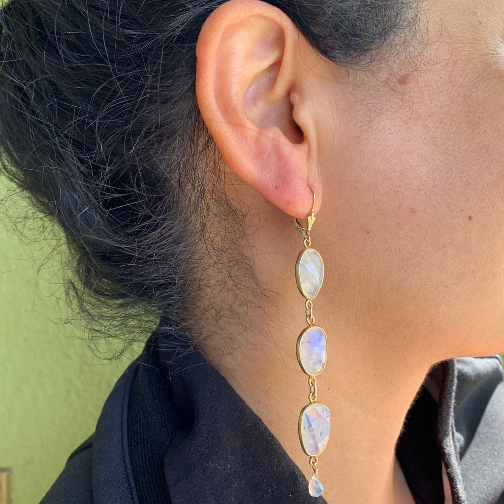 Shimmering Moonstones with Gold